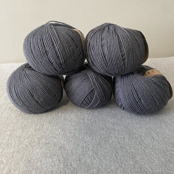 NWT Baa Ram Ewe Skipper 5ply Guernsey Colour Rockall Grey Lot of 5 - Picture 12 of 16